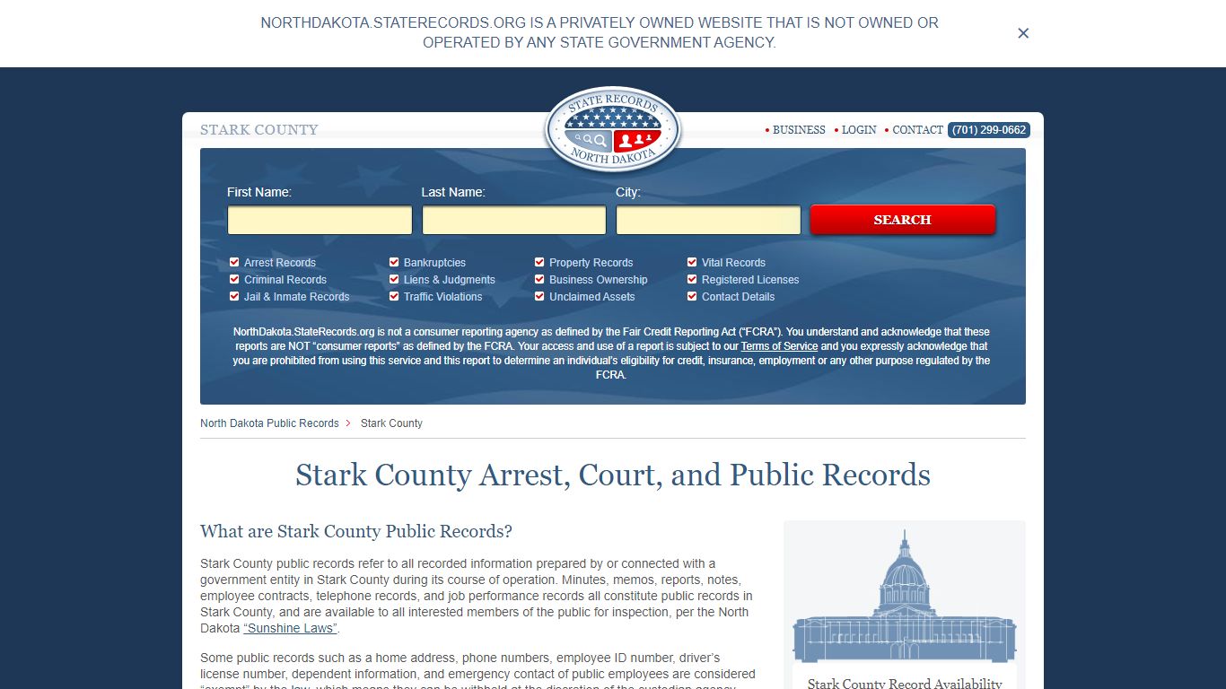 Stark North Dakota State Records | StateRecords.org